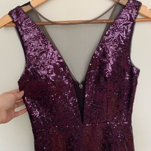 Sz 2/Small | Purple Sequin Dress | Like New | BCBG